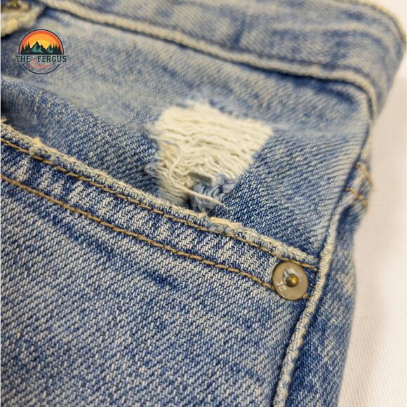 Taylor Hill Joes Jeans Med Wash Distressed High Rise Straight Women Size W27 - Picture 14 of 16